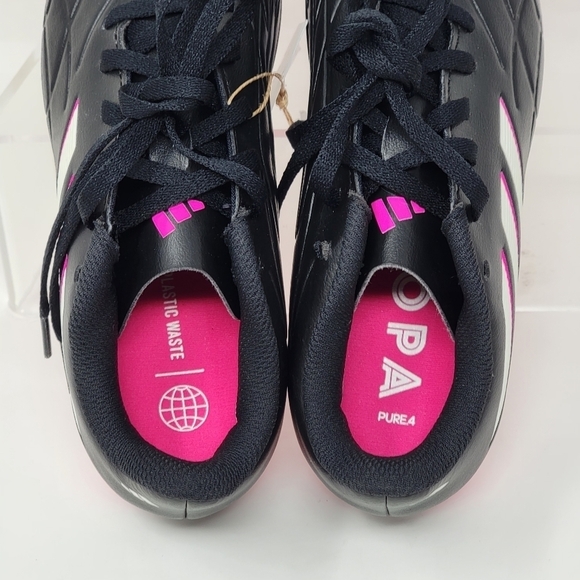 Adidas Copa Pure.4 Fg Jr GY9041 Soccer Cleats Black White Pink Youth Size 1 New - Picture 9 of 11